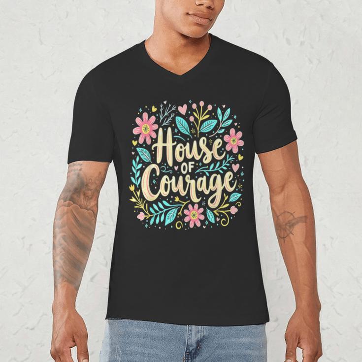 House Of Courage Flowers RCA School Teacher Student Tee Men's V-Neck T-Shirt, novelty gifts, funny gifts House Of Courage Flowers RCA School Teacher Student Tee Men's V-Neck T-Shirt, novelty gifts, funny gifts