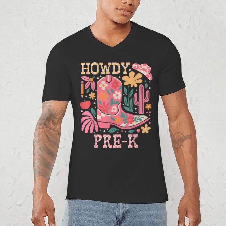 Howdy Pre-K Cowgirls Teacher Back To School Men's V-Neck T-Shirt, novelty gifts, funny gifts Howdy Pre-K Cowgirls Teacher Back To School Men's V-Neck T-Shirt, novelty gifts, funny gifts