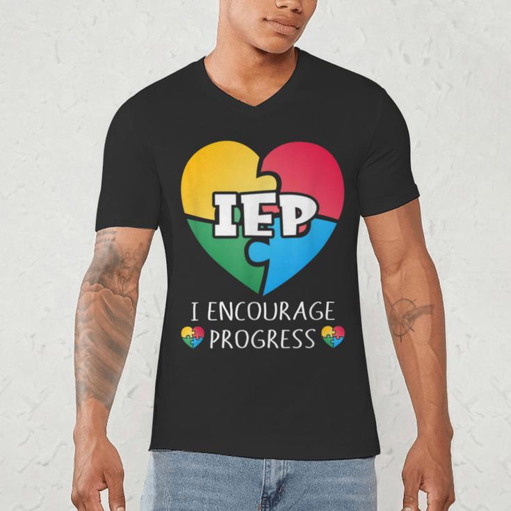 IEP I Encourage Progress Special Education School Teacher Men's V-Neck T-Shirt, novelty gifts, funny gifts IEP I Encourage Progress Special Education School Teacher Men's V-Neck T-Shirt, novelty gifts, funny gifts