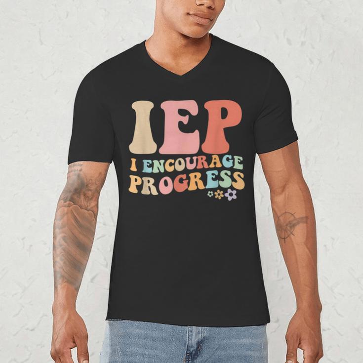 IEP I Encourage Progress Special Education Teacher Graphics Men's V-Neck T-Shirt, novelty gifts, funny gifts IEP I Encourage Progress Special Education Teacher Graphics Men's V-Neck T-Shirt, novelty gifts, funny gifts