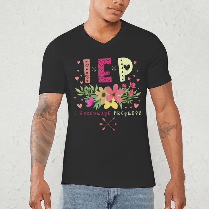 IEP I Encourage Progress Teacher Special Education Men Women Men's V-Neck T-Shirt, novelty gifts, funny gifts IEP I Encourage Progress Teacher Special Education Men Women Men's V-Neck T-Shirt, novelty gifts, funny gifts