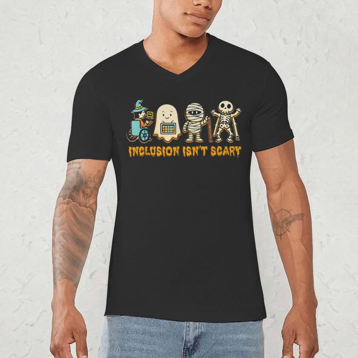 Inclusion Isn't Scary Halloween Sped Teacher Women Men Men's V-Neck T-Shirt, novelty gifts, funny gifts Inclusion Isn't Scary Halloween Sped Teacher Women Men Men's V-Neck T-Shirt, novelty gifts, funny gifts
