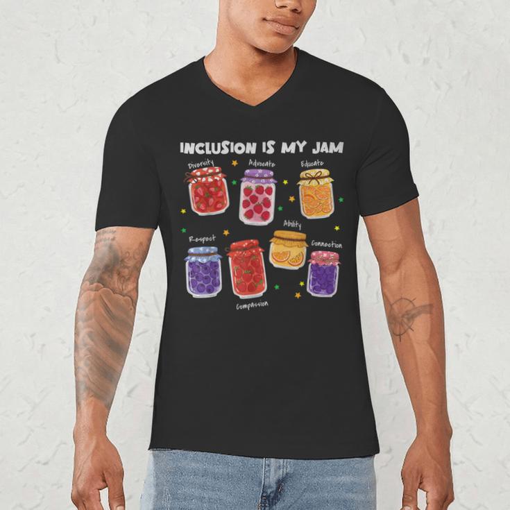 Inclusion Is My Jam Special Education Teacher Para Autism Men's V-Neck T-Shirt, novelty gifts, funny gifts Inclusion Is My Jam Special Education Teacher Para Autism Men's V-Neck T-Shirt, novelty gifts, funny gifts