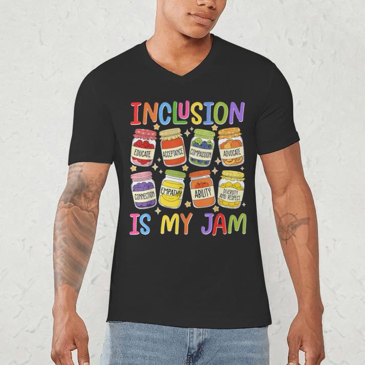 Inclusion Is My Jam SPED Teacher Special Education Teacher Men's V-Neck T-Shirt, novelty gifts, funny gifts Inclusion Is My Jam SPED Teacher Special Education Teacher Men's V-Neck T-Shirt, novelty gifts, funny gifts