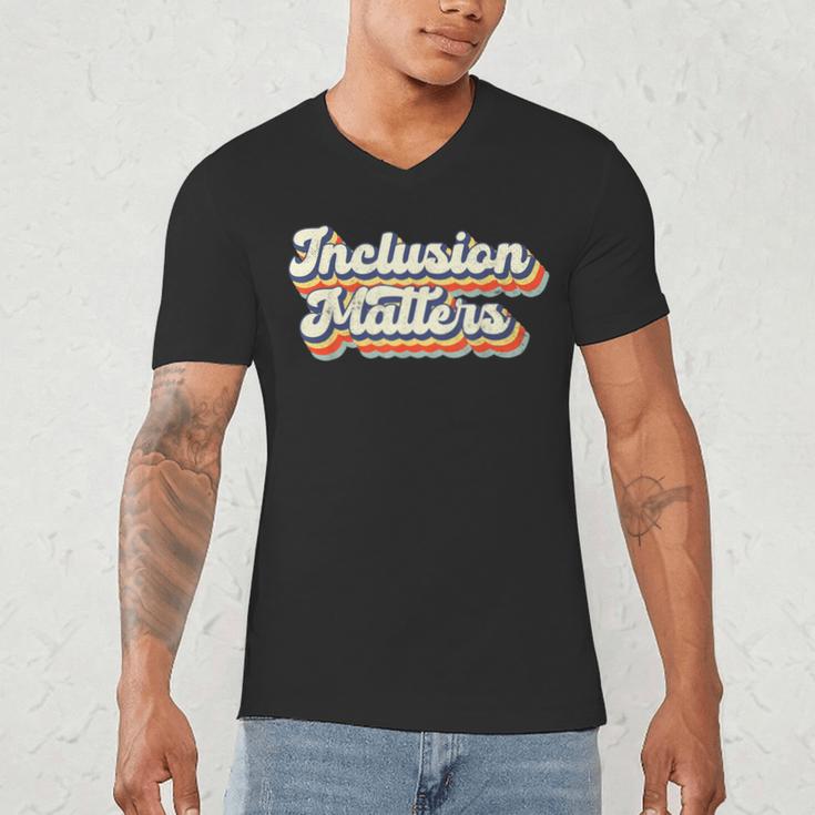 Inclusion Matters Special Education Sped Teacher Vintage Men's V-Neck T-Shirt, novelty gifts, funny gifts