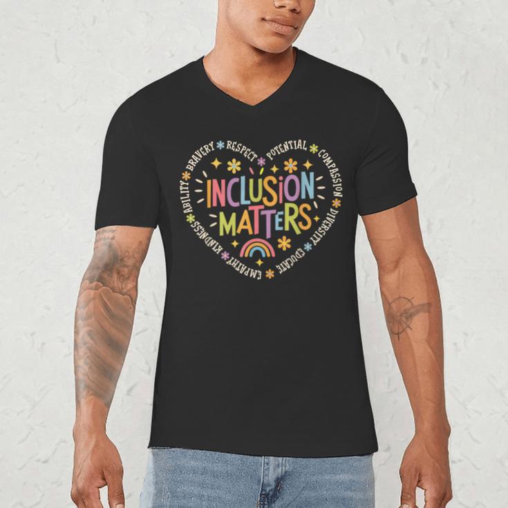 Inclusion Matters Special Education Teacher Autism Awareness Men's V-Neck T-Shirt, novelty gifts, funny gifts Inclusion Matters Special Education Teacher Autism Awareness Men's V-Neck T-Shirt, novelty gifts, funny gifts