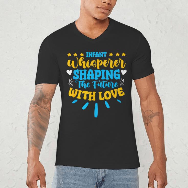 Infant Whisperer Daycare School Childcare Infant Teacher Men's V-Neck T-Shirt, novelty gifts, funny gifts