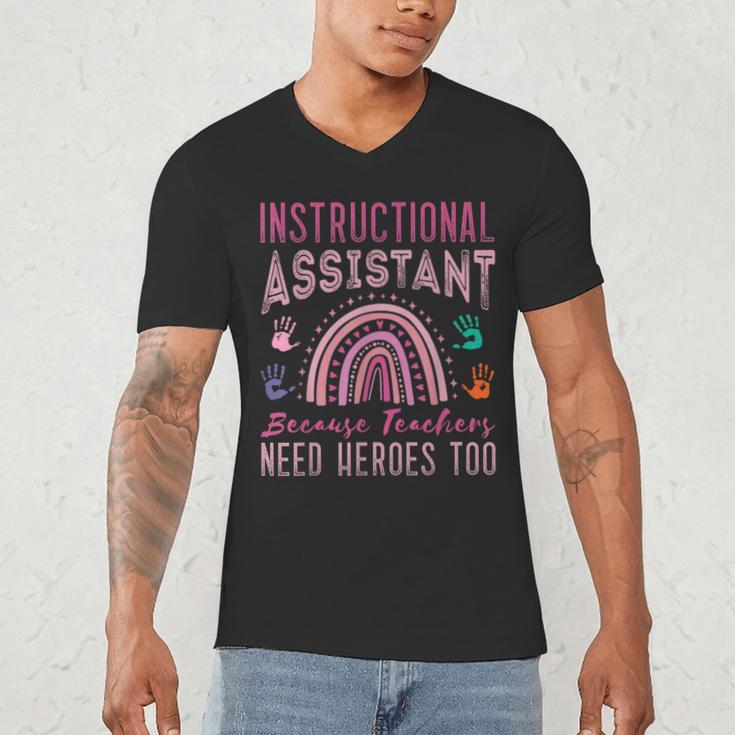 Instructional Assistant Because Teacher Need Hero Learning Men's V-Neck T-Shirt, novelty gifts, funny gifts Instructional Assistant Because Teacher Need Hero Learning Men's V-Neck T-Shirt, novelty gifts, funny gifts