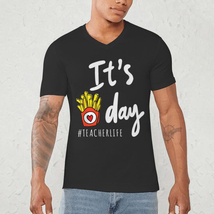 It's Fry Day Teacher Life Men's V-Neck T-Shirt, novelty gifts, funny gifts It's Fry Day Teacher Life Men's V-Neck T-Shirt, novelty gifts, funny gifts