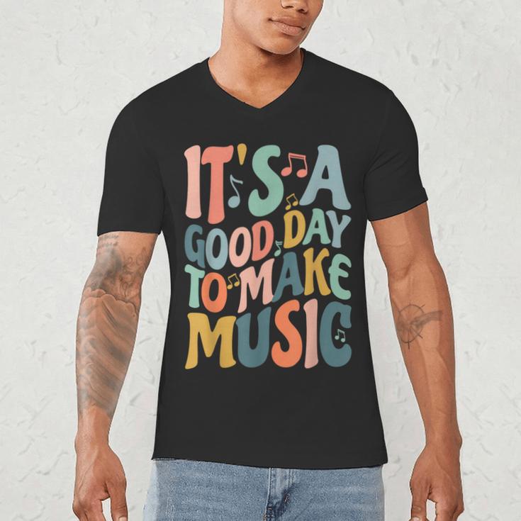 It's A Good Day To Make Music Musician Band Music Teacher Men's V-Neck T-Shirt, novelty gifts, funny gifts It's A Good Day To Make Music Musician Band Music Teacher Men's V-Neck T-Shirt, novelty gifts, funny gifts