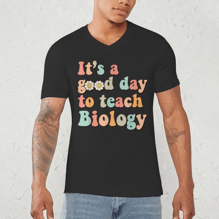 It's A Good Day To Teach Biology Biology Teacher Men's V-Neck T-Shirt, novelty gifts, funny gifts
