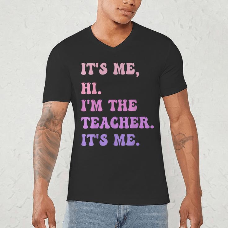 It's Me Hi I'm The TEACHER It's Me Teacher Educator Men's V-Neck T-Shirt, novelty gifts, funny gifts It's Me Hi I'm The TEACHER It's Me Teacher Educator Men's V-Neck T-Shirt, novelty gifts, funny gifts