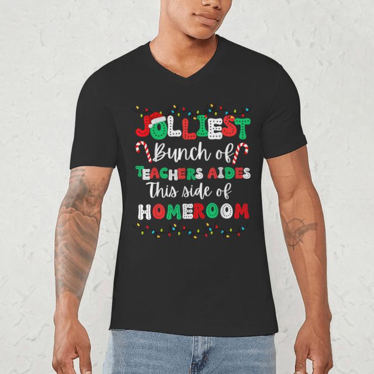 Jolliest Bunch Of Teachers Aides This Side Of Homeroom Men's V-Neck T-Shirt, novelty gifts, funny gifts Jolliest Bunch Of Teachers Aides This Side Of Homeroom Men's V-Neck T-Shirt, novelty gifts, funny gifts