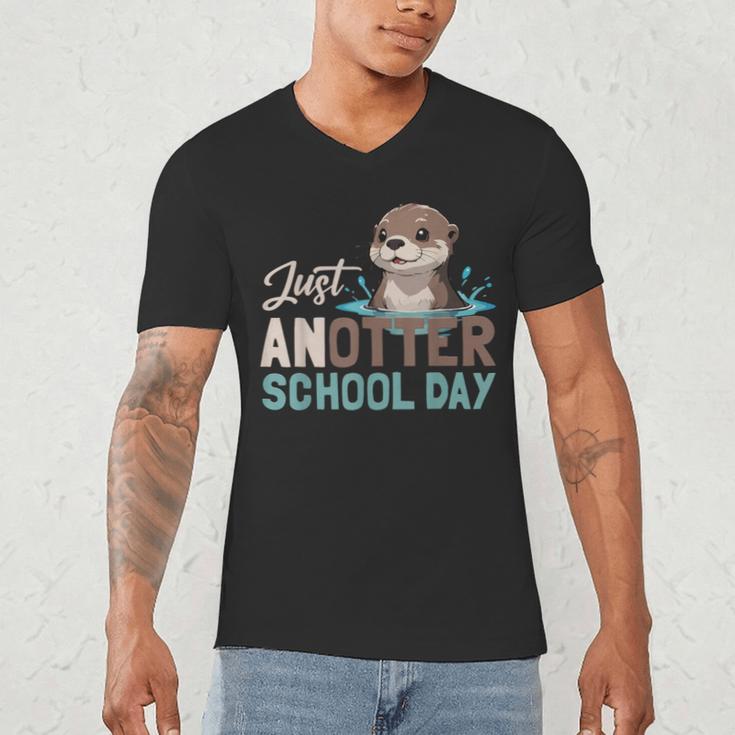Just Anotter School Day Cute Otter Lover Teacher Student Men's V-Neck T-Shirt, novelty gifts, funny gifts Just Anotter School Day Cute Otter Lover Teacher Student Men's V-Neck T-Shirt, novelty gifts, funny gifts