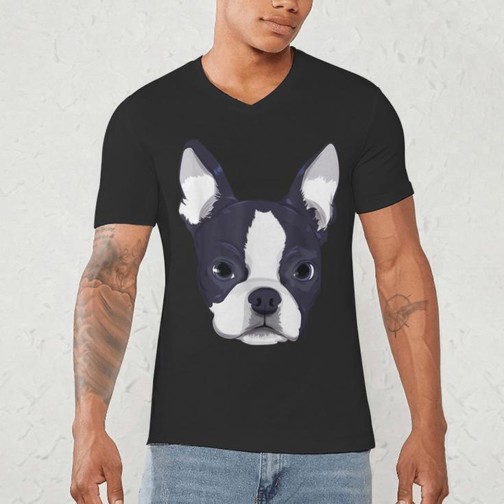 Kids Boston Terrier Dog For Women And Girls Men's V-Neck T-Shirt, novelty gifts, funny gifts