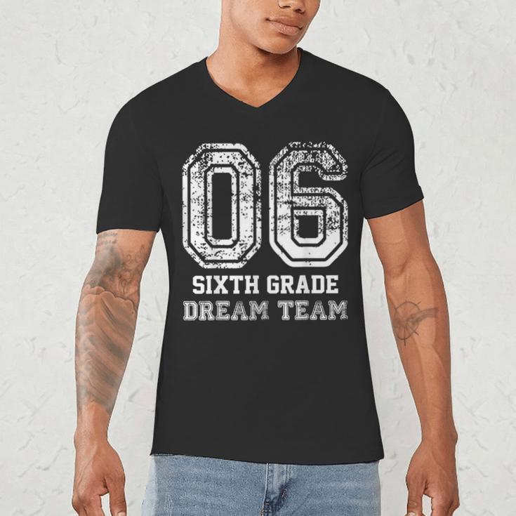 Kids Hello Sixth Back To School 6th Grade Dream Team Teacher Men's V-Neck T-Shirt, novelty gifts, funny gifts Kids Hello Sixth Back To School 6th Grade Dream Team Teacher Men's V-Neck T-Shirt, novelty gifts, funny gifts