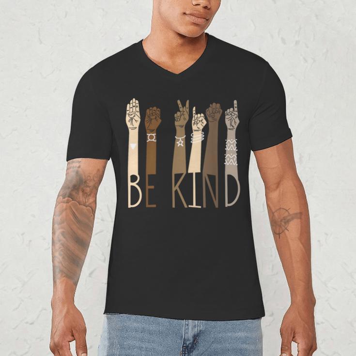 Be Kind Sign Language Hand Talking Teachers Interpreter ASL Men Women Men's V-Neck T-Shirt, novelty gifts, funny gifts Be Kind Sign Language Hand Talking Teachers Interpreter ASL Men Women Men's V-Neck T-Shirt, novelty gifts, funny gifts