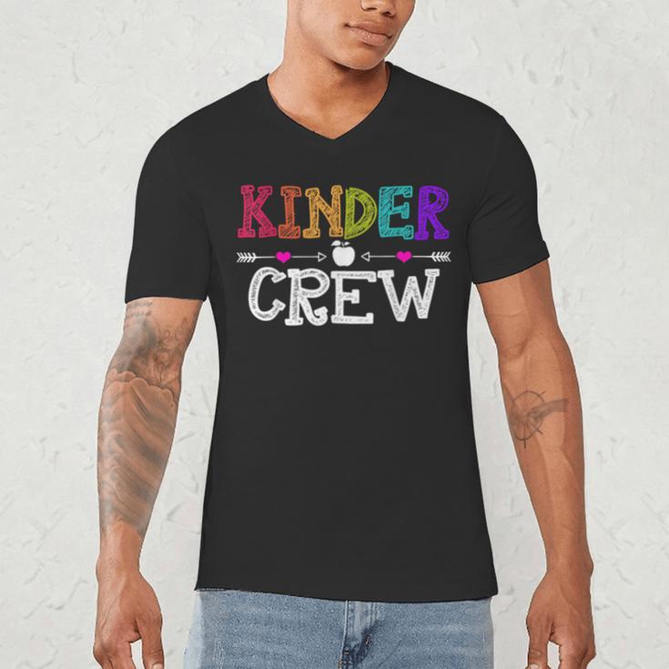 Kinder Crew Kindergarten Teacher 1st Day Of School Men's V-Neck T-Shirt, novelty gifts, funny gifts Kinder Crew Kindergarten Teacher 1st Day Of School Men's V-Neck T-Shirt, novelty gifts, funny gifts
