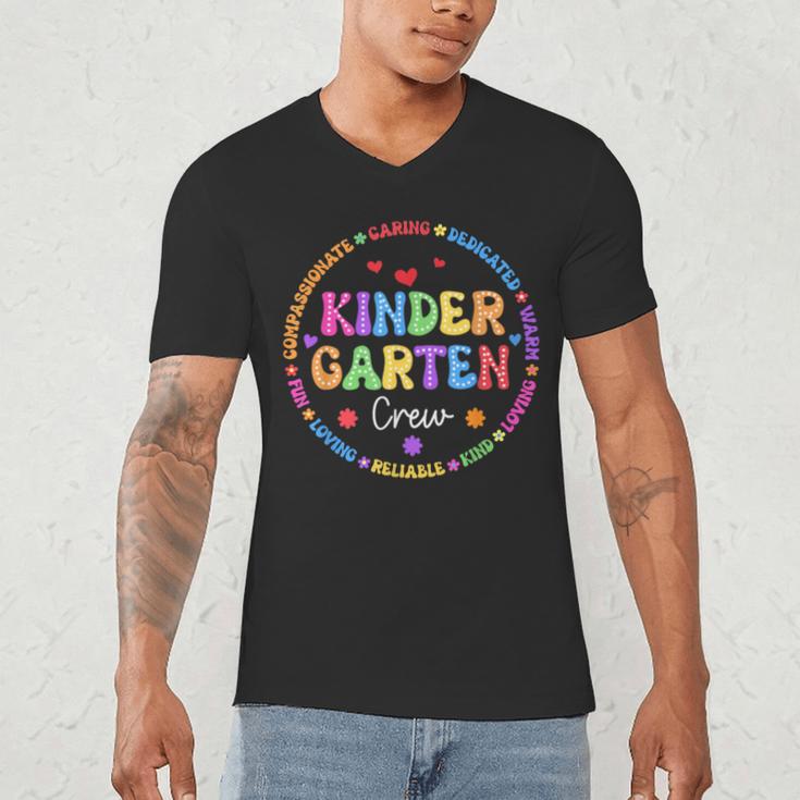 Kindergarten Crew Funy Back To School Teachers Kids Students Men's V-Neck T-Shirt, novelty gifts, funny gifts