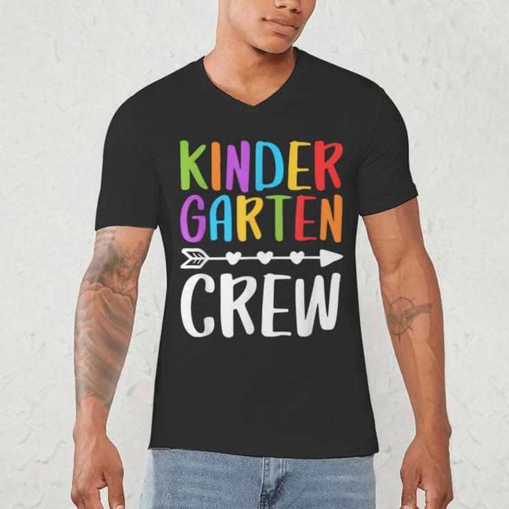 Kindergarten Crew Shirt Kinder Crew Teacher Boy Girl Men's V-Neck T-Shirt, novelty gifts, funny gifts