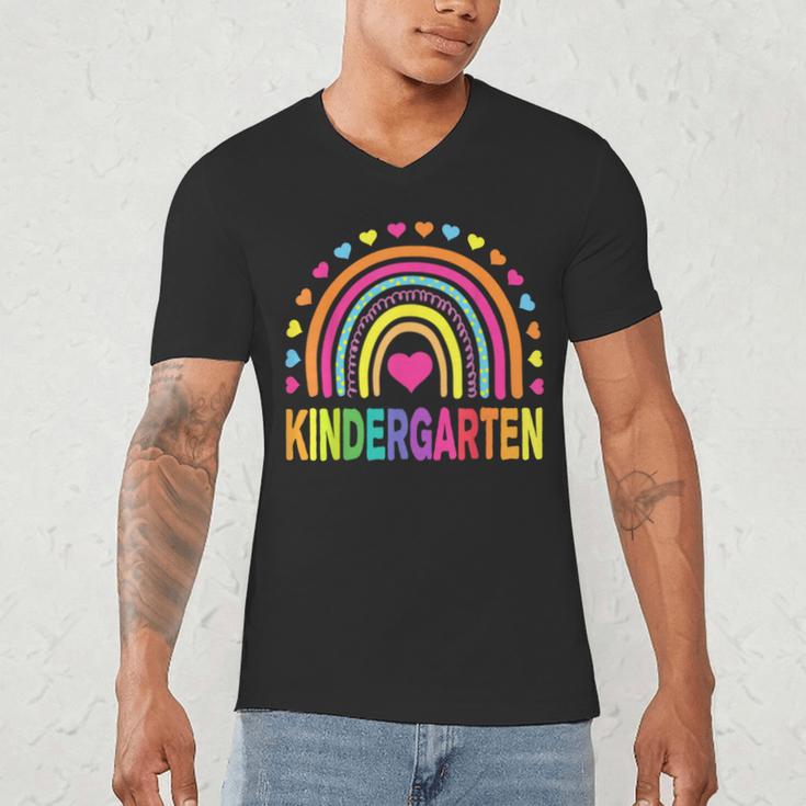 Kindergarten Rainbow Girls Boys Teacher Team Kinder Squad Men's V-Neck T-Shirt, novelty gifts, funny gifts Kindergarten Rainbow Girls Boys Teacher Team Kinder Squad Men's V-Neck T-Shirt, novelty gifts, funny gifts