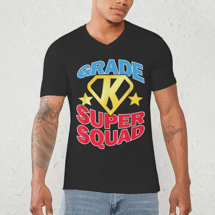 Kindergarten Super Squad Superhero Teacher Team Men Women Girls Kids Men's V-Neck T-Shirt, novelty gifts, funny gifts Kindergarten Super Squad Superhero Teacher Team Men Women Girls Kids Men's V-Neck T-Shirt, novelty gifts, funny gifts