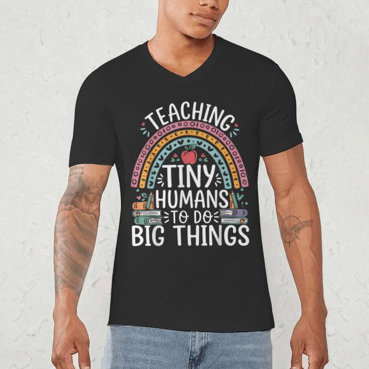 Kindergarten Teacher Tiny Humans Pre-School Teacher Men's V-Neck T-Shirt, novelty gifts, funny gifts Kindergarten Teacher Tiny Humans Pre-School Teacher Men's V-Neck T-Shirt, novelty gifts, funny gifts