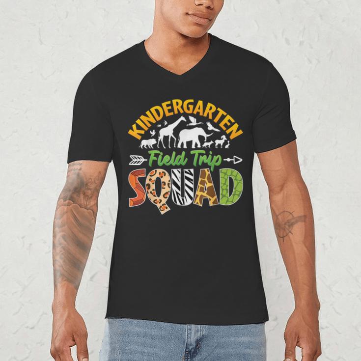 Kindergarten Zoo Field Trip Squad Matching Teacher Students Men's V-Neck T-Shirt, novelty gifts, funny gifts Kindergarten Zoo Field Trip Squad Matching Teacher Students Men's V-Neck T-Shirt, novelty gifts, funny gifts