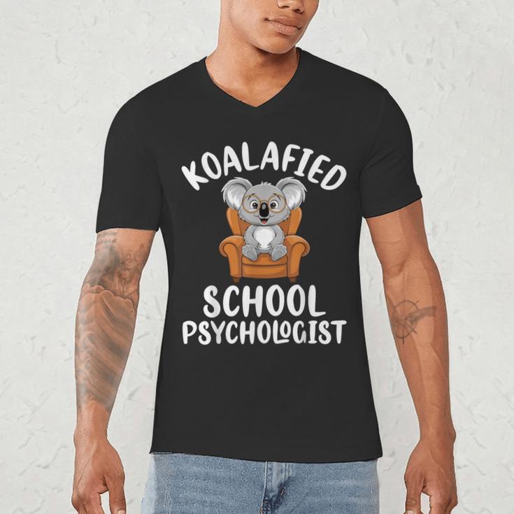 Koalafied School Psychologist Koala Lover Psychology Teacher Men's V-Neck T-Shirt, novelty gifts, funny gifts Koalafied School Psychologist Koala Lover Psychology Teacher Men's V-Neck T-Shirt, novelty gifts, funny gifts