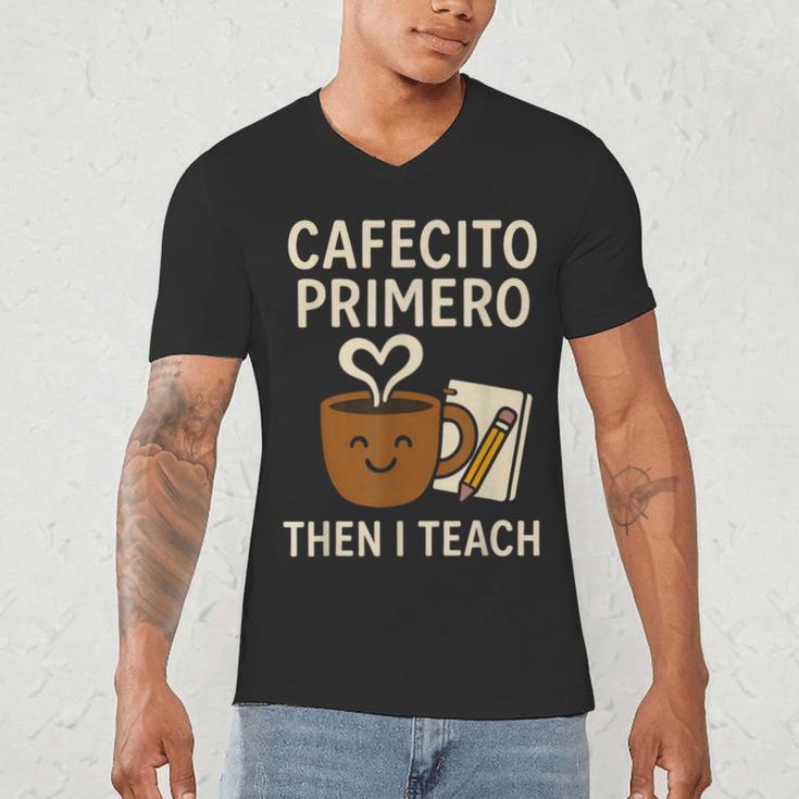 Latina Teacher Bilingual Educator Spanish Heritage Empower Men's V-Neck T-Shirt, novelty gifts, funny gifts