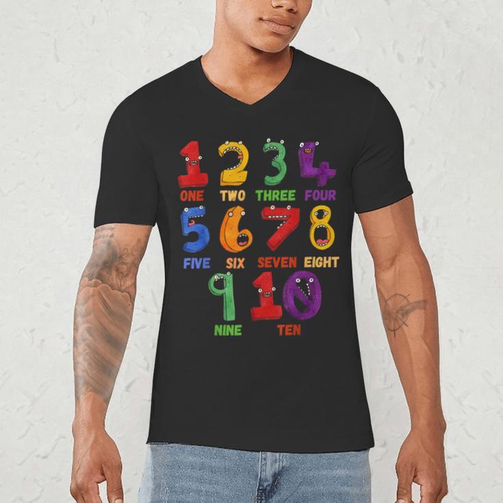 Learning Math Numbers Counting Back To School Teacher For Men Women Girls Kids Men's V-Neck T-Shirt, novelty gifts, funny gifts Learning Math Numbers Counting Back To School Teacher For Men Women Girls Kids Men's V-Neck T-Shirt, novelty gifts, funny gifts