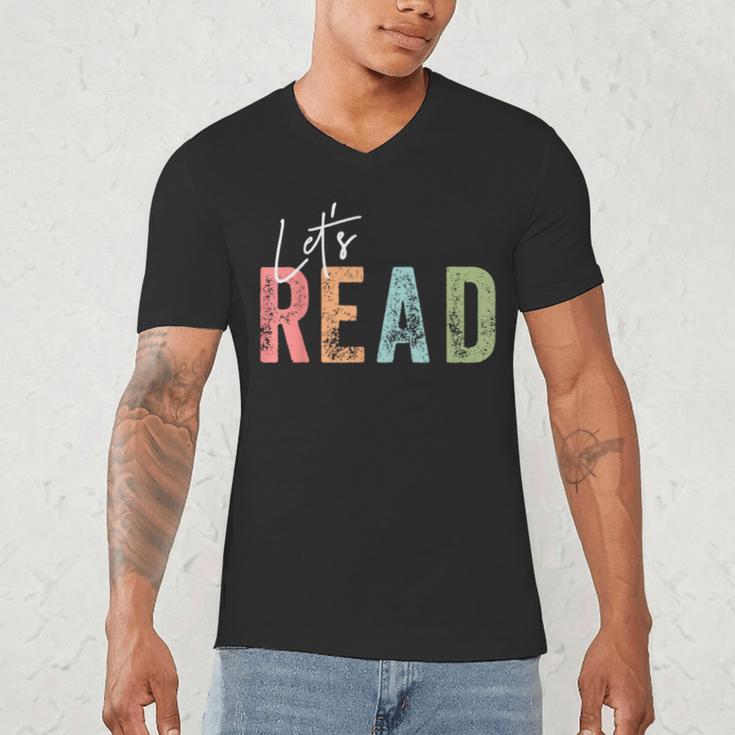 Let's Read Book Nerd Reading Book Lover Librarian Teacher Men's V-Neck T-Shirt, novelty gifts, funny gifts Let's Read Book Nerd Reading Book Lover Librarian Teacher Men's V-Neck T-Shirt, novelty gifts, funny gifts