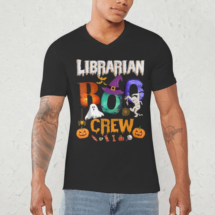Librarian Boo Crew Teacher Student Halloween Costume Men's V-Neck T-Shirt, novelty gifts, funny gifts Librarian Boo Crew Teacher Student Halloween Costume Men's V-Neck T-Shirt, novelty gifts, funny gifts