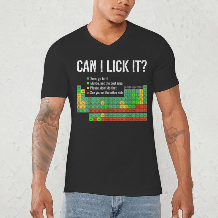 Can I Lick It Periodic Table Science Teacher Student Men's V-Neck T-Shirt, novelty gifts, funny gifts Can I Lick It Periodic Table Science Teacher Student Men's V-Neck T-Shirt, novelty gifts, funny gifts