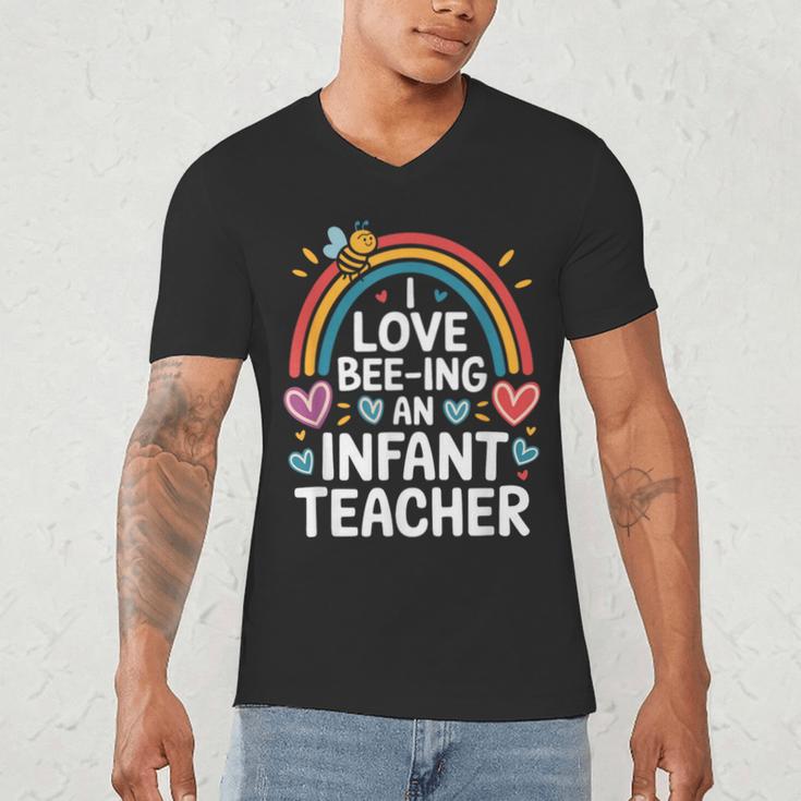 I Love Bee-Ing An Infant Teacher Toddler Teaching Men's V-Neck T-Shirt, novelty gifts, funny gifts I Love Bee-Ing An Infant Teacher Toddler Teaching Men's V-Neck T-Shirt, novelty gifts, funny gifts