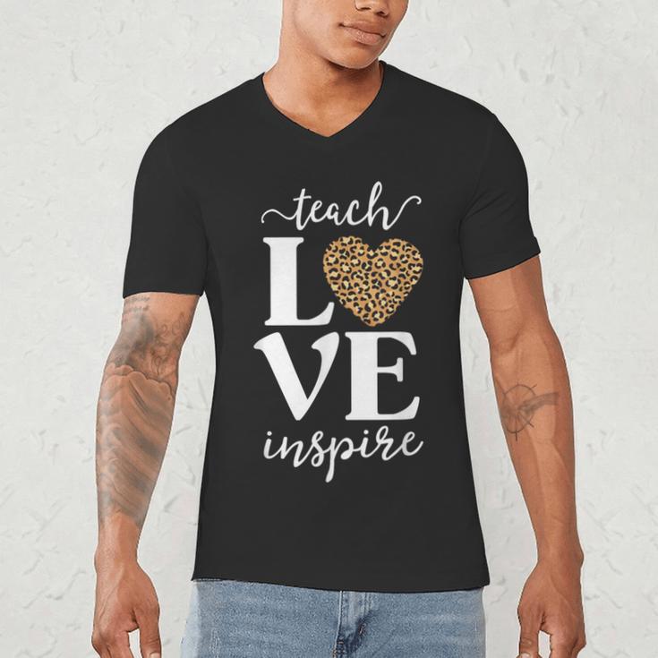 Love Leopard Print Teacher Cheetah School Inspire Teach Men's V-Neck T-Shirt, novelty gifts, funny gifts Love Leopard Print Teacher Cheetah School Inspire Teach Men's V-Neck T-Shirt, novelty gifts, funny gifts