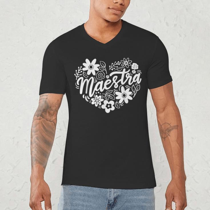 Maestra Spanish Teacher Men's V-Neck T-Shirt, novelty gifts, funny gifts Maestra Spanish Teacher Men's V-Neck T-Shirt, novelty gifts, funny gifts