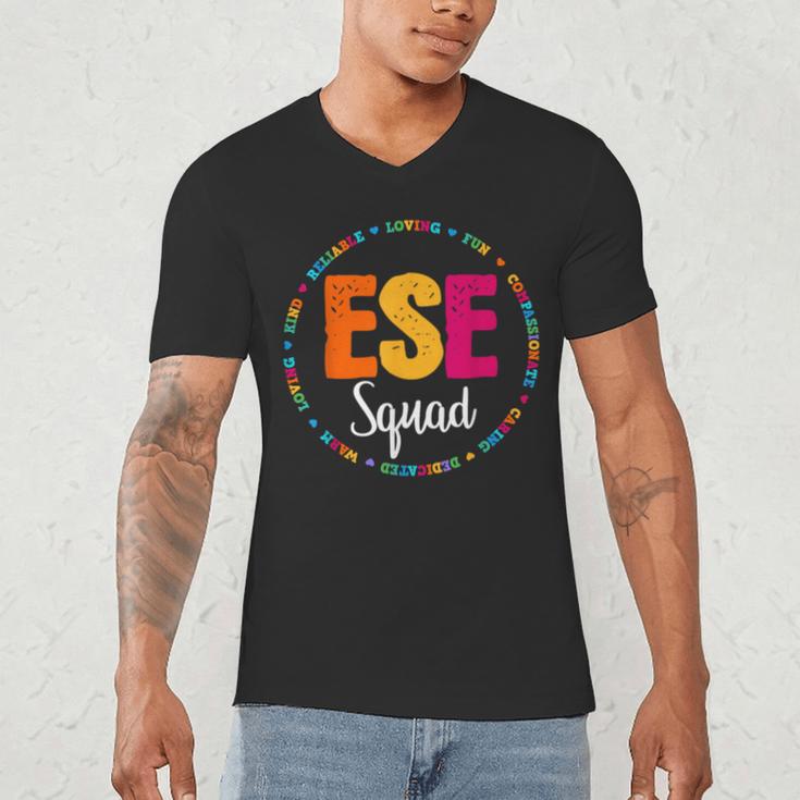 Matching ESE Squad First Last Day Team Teacher Student Tribe Men's V-Neck T-Shirt, novelty gifts, funny gifts Matching ESE Squad First Last Day Team Teacher Student Tribe Men's V-Neck T-Shirt, novelty gifts, funny gifts