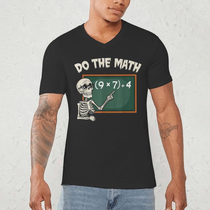 Do The Math 67 Meme Joke Halloween Skeleton Math Teacher Men's V-Neck T-Shirt, novelty gifts, funny gifts Do The Math 67 Meme Joke Halloween Skeleton Math Teacher Men's V-Neck T-Shirt, novelty gifts, funny gifts
