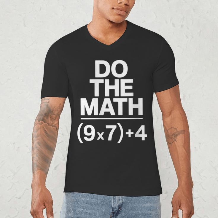 Do The Math Equation Thanksgiving Teacher 67 Six Seven 6 7 Men's V-Neck T-Shirt, novelty gifts, funny gifts