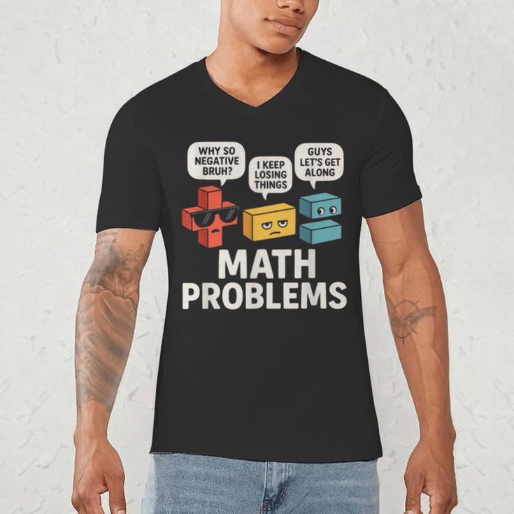 Math Problems Symbols Teacher Back To School Girl Boy Men's V-Neck T-Shirt, novelty gifts, funny gifts Math Problems Symbols Teacher Back To School Girl Boy Men's V-Neck T-Shirt, novelty gifts, funny gifts