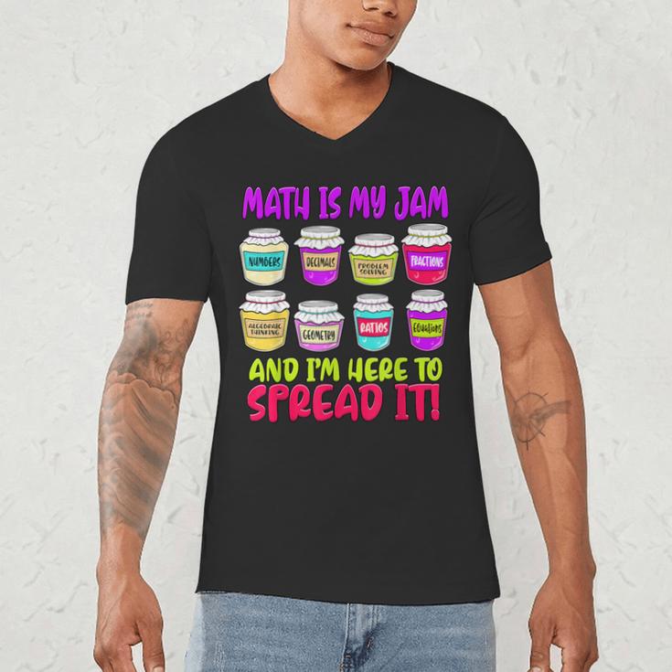 Math Teacher My Jam Here To Spread Mathematics Humor Men's V-Neck T-Shirt, novelty gifts, funny gifts Math Teacher My Jam Here To Spread Mathematics Humor Men's V-Neck T-Shirt, novelty gifts, funny gifts