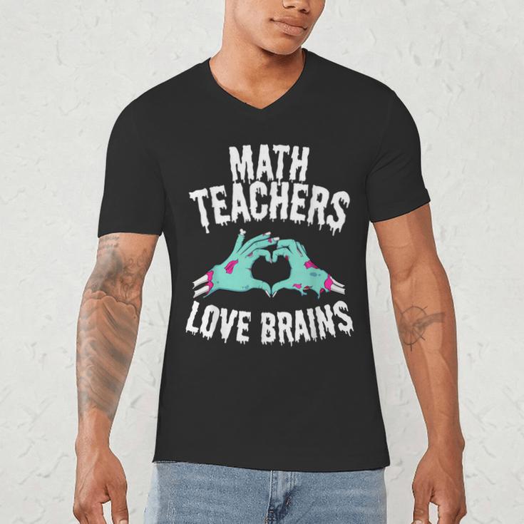 Math Teachers Love Brains Halloween Zombie Men Women T-Shirt Men's V-Neck T-Shirt, novelty gifts, funny gifts Math Teachers Love Brains Halloween Zombie Men Women T-Shirt Men's V-Neck T-Shirt, novelty gifts, funny gifts