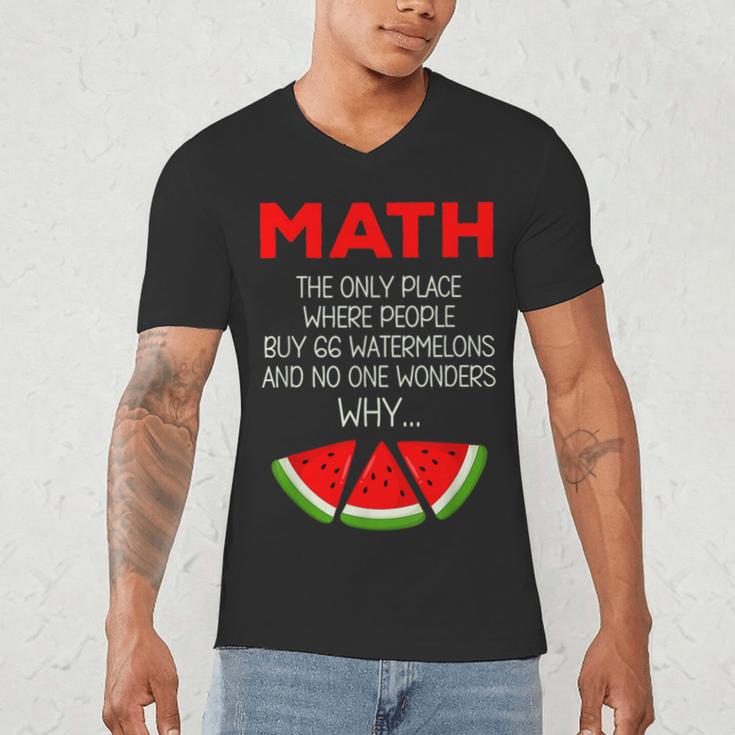 Math Watermelon Calculation Joke Teacher Student Men's V-Neck T-Shirt, novelty gifts, funny gifts Math Watermelon Calculation Joke Teacher Student Men's V-Neck T-Shirt, novelty gifts, funny gifts