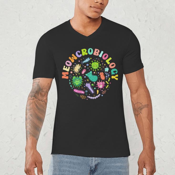 Meowcrobiology Cats Microbiology Science Teacher Men's V-Neck T-Shirt, novelty gifts, funny gifts Meowcrobiology Cats Microbiology Science Teacher Men's V-Neck T-Shirt, novelty gifts, funny gifts
