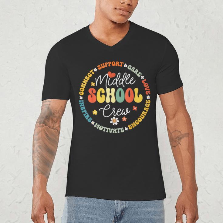 Middle School Crew Back To School For Teacher Men's V-Neck T-Shirt, novelty gifts, funny gifts Middle School Crew Back To School For Teacher Men's V-Neck T-Shirt, novelty gifts, funny gifts