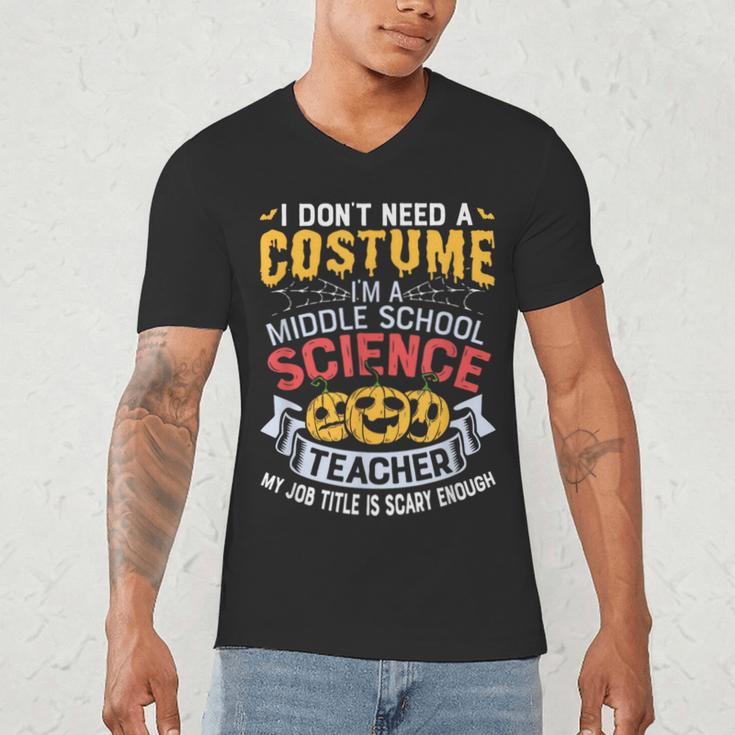Middle School Science Teacher Halloween Costume For Men Women Men's V-Neck T-Shirt, novelty gifts, funny gifts Middle School Science Teacher Halloween Costume For Men Women Men's V-Neck T-Shirt, novelty gifts, funny gifts
