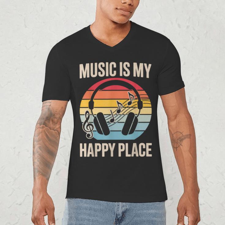 Music For Men Women Music Teacher Music Lover Men's V-Neck T-Shirt, novelty gifts, funny gifts