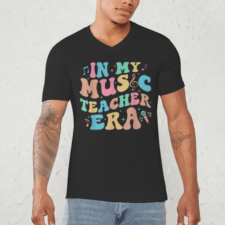 In My Music Teacher Era Back To School Squad Music Teacher Men's V-Neck T-Shirt, novelty gifts, funny gifts In My Music Teacher Era Back To School Squad Music Teacher Men's V-Neck T-Shirt, novelty gifts, funny gifts