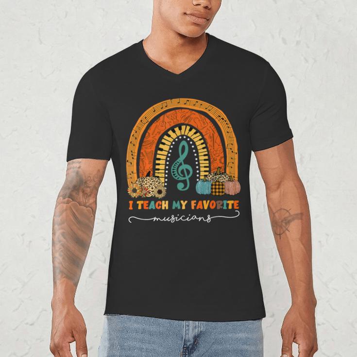 Music Teacher I Teach My Favorite Musicians Autumn Rainbow Men Women Men's V-Neck T-Shirt, novelty gifts, funny gifts Music Teacher I Teach My Favorite Musicians Autumn Rainbow Men Women Men's V-Neck T-Shirt, novelty gifts, funny gifts